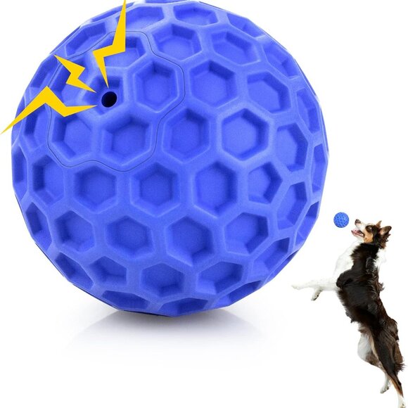 Other - Indestructible Squeaky Dog Ball, Relieves Anxiety, Cleans Teeth, Interactive Che